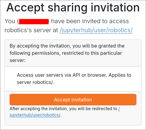Accept Share Invitation